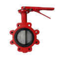 Provide oem service dn40-dn2200 double flanged butterfly valve with rubber seat